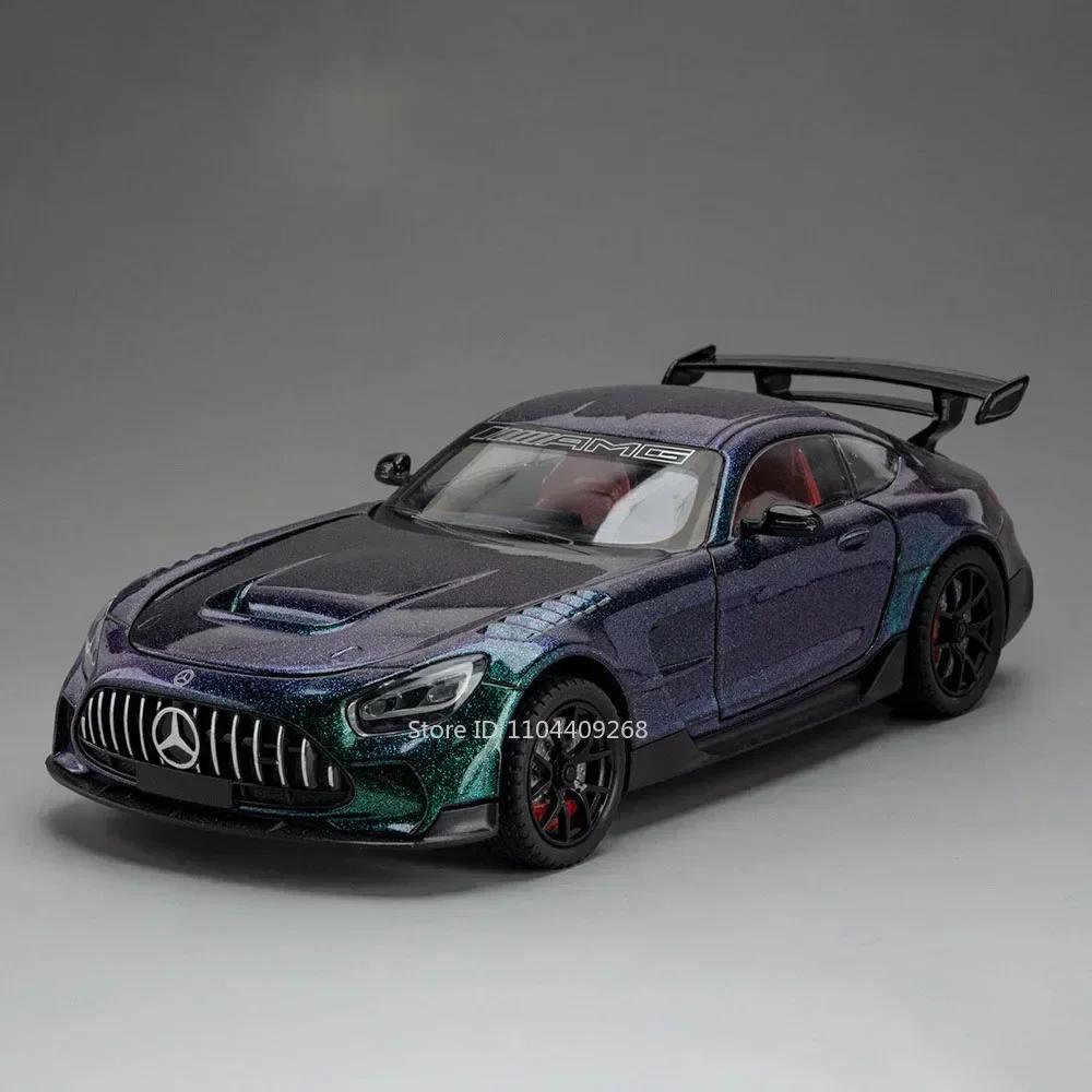 Scale 1:24 GT GLS63 Model Sports Car Toy Diecast Alloy Doors Opened Pull Back Miniature Models Sound Light Gift for Children