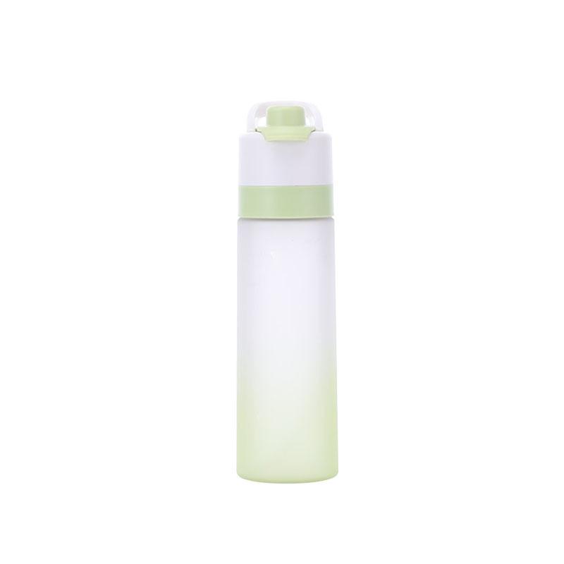 Water Bottle Macaron Gradual Change Spray Sports Kettle Matte Portable Large Capacity Cooling Replenishment Plastic Cup Can Be Printed