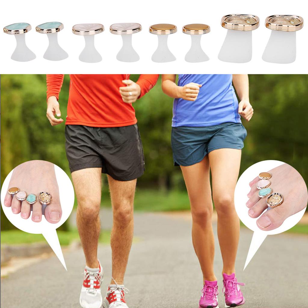 8pcs Silicone Nail Art Toe Separator Washable Reusable Toe Separation Tool Pedicure CareMY-02