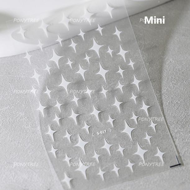 Retro Gold Silver Star Sun Moon Flower Gothic Love Geometric Shapes Starburst Nail Art Stickers Manicure Decals Decoration