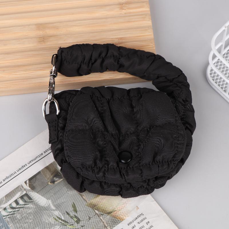 Mini Bag Mini Cloud Waist Pack Lightweight Solid Secure Button Closure With Decorative Coin Purse And Headphone Bag