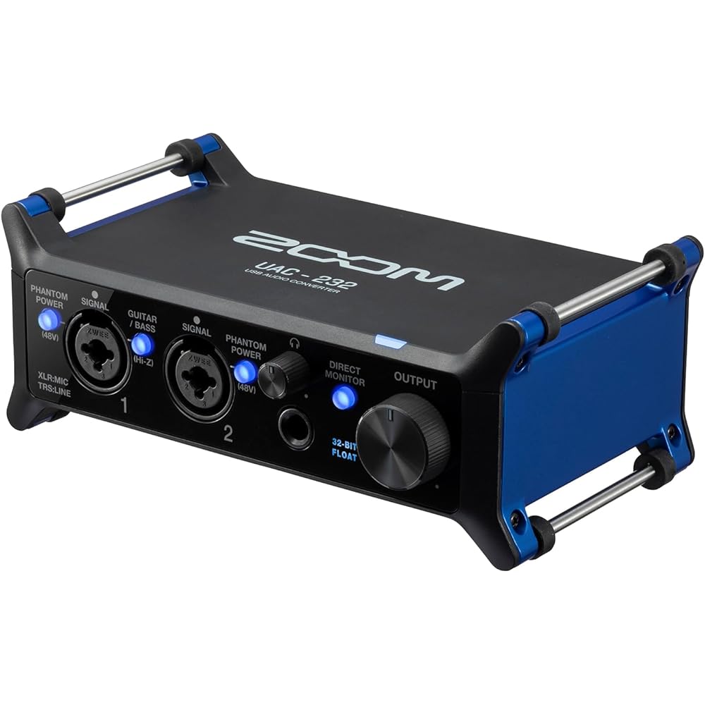 ZOOM USB Audio Interface UAC-232 32-bit float recording, no gain adjustment, no sound cracking, 2...