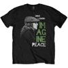 John Lennon Imagine Peace T-Shirt Black New