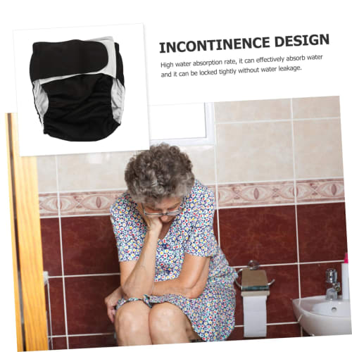 HAPINARY Washable Adult Diapers, Leak-Proof, Elderly Care, Breathable, Reusable, Unisex Diaper Pants for Home, Hospital, and Overnight Use