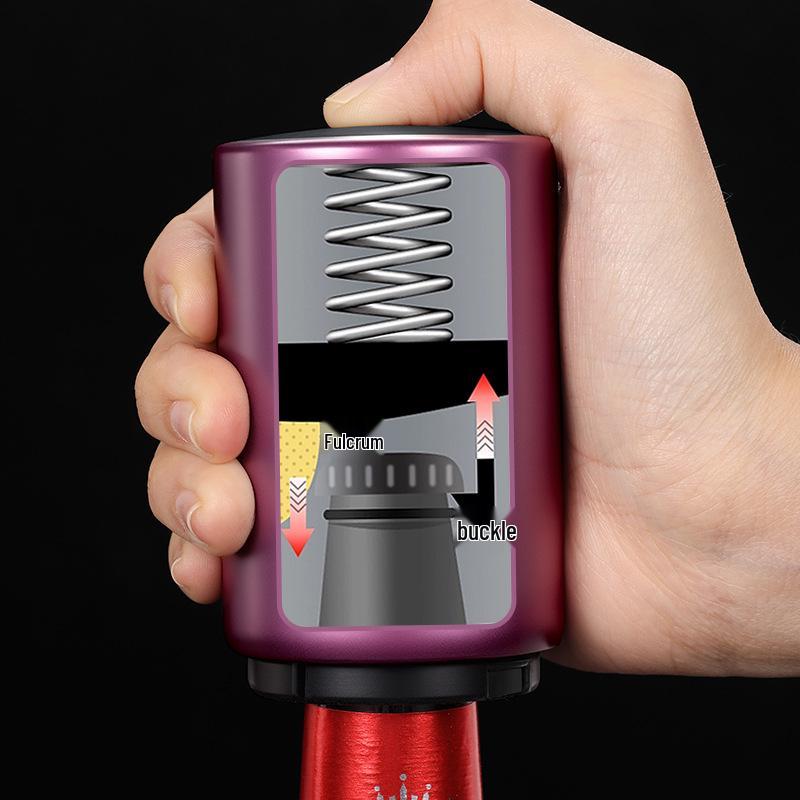 Stainless Steel Press-Type Beer Bottle Opener - Creative Household Gift.