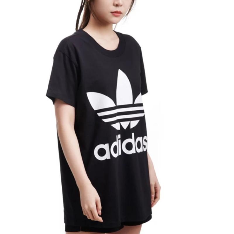 Adidas Originals Drop Shoulder Sleeve T Shirt Women's Black CE2436