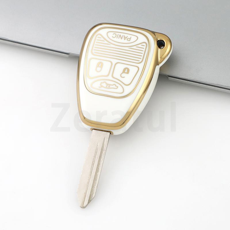 For Jeep Wrangler Compass Patriot Liberty For Chrysler 300 Pt Dodge Jcuv Caliber Nitro Caliber Pacifica Tpu Car Key Case Cover