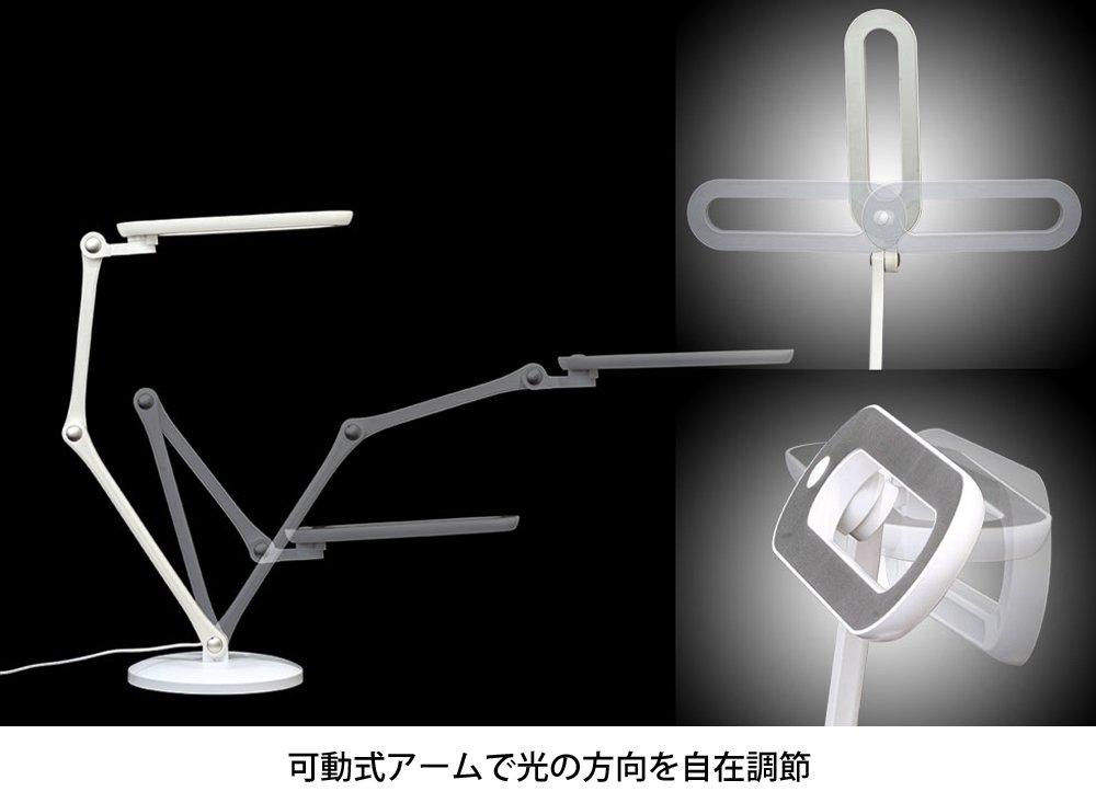 Gentos Lumillion S93 LED Desk Light (380 Lumens) Matte White (DK-S93CWH)