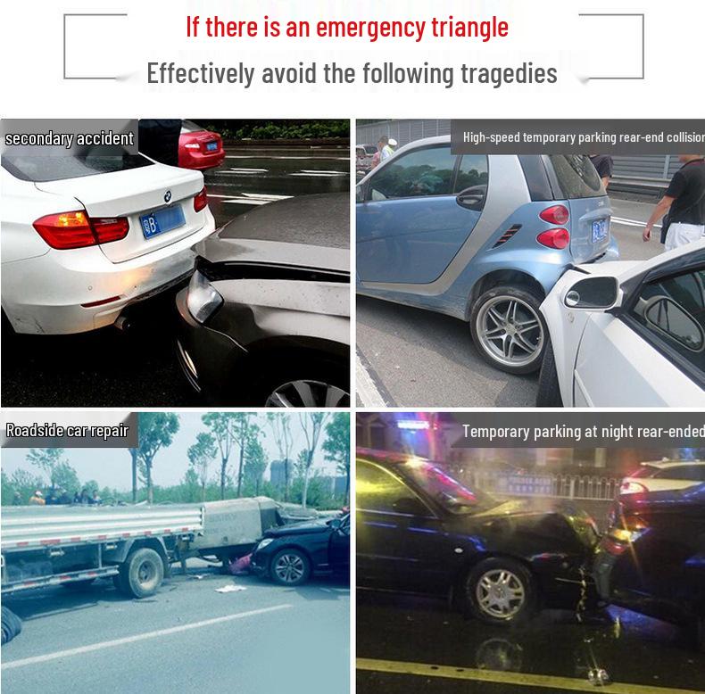 Triangle Brand Reflective Car Warning Sign