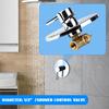 Bathroom Sliver Thermostatic Mixing Valve Control Shower Faucet 80°C Chrome Brass Wall Mounted Anti-pressure and Anti-explosion