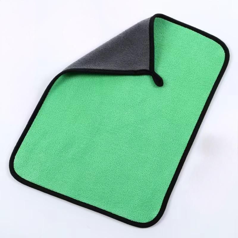 Coral Fleece Double-Sided Car Cleaning Towels (10-Pack)