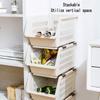Stackable Basket Kitchen With Wheels Toy Storage Rack Plastic Stackable Storage Bins Open Front Pantry Fruit Kitchen Bathroom