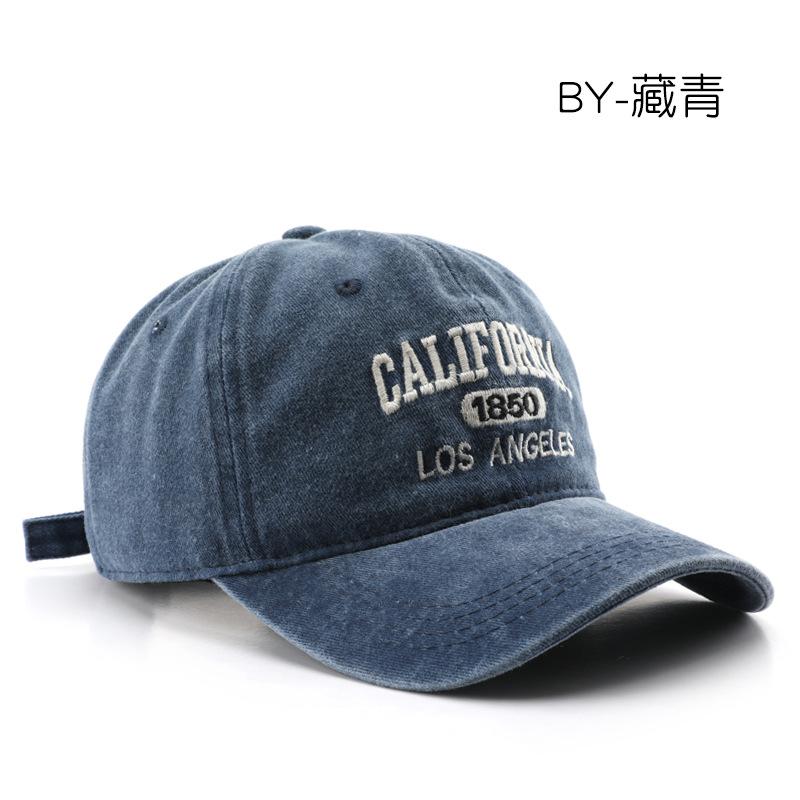 

Персонализированная вышитая кепка с надписью, выстиранная, для активного отдыха, путешествий, солнцезащитная бейсболка темно-синий