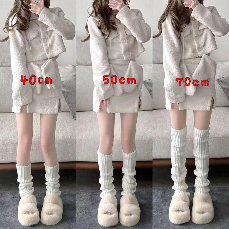 1 Pair High-Quality Women Warm Foot Jk Bubble Socks Fashionable Soft Loose Casual Socks Versatile Elephant Socks