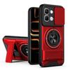 KEYSION Magnetic Phone Case for Infinix Note Edge 5G Slide Camera Protection Upright Kickstand 360° Ring Shockproof Back Cover