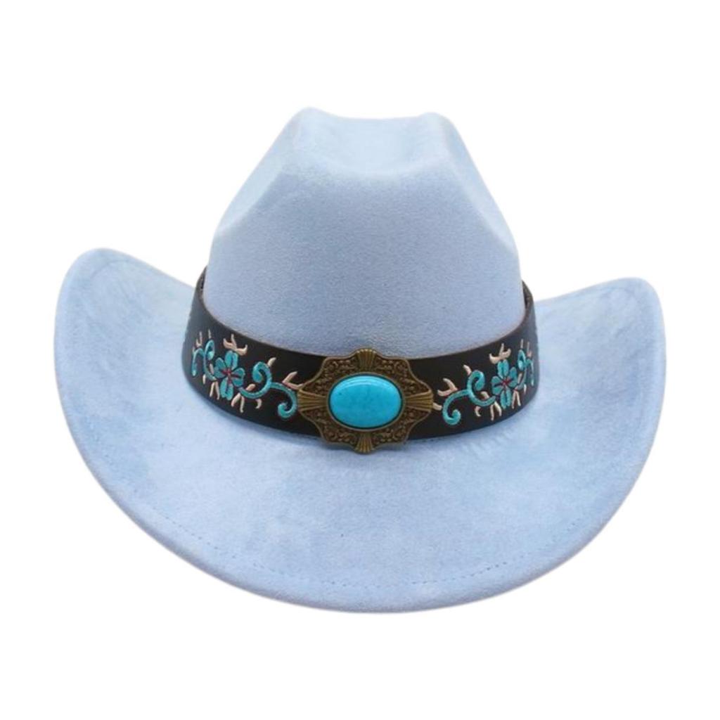 Foreign Trade  Tourism Top Hat Niche Western Cowboy Hat Niche Ethnic Style Skull Stage Dance Performance Hat