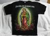 VIRGEN DE GUADALUPE PRAY FLOWER FLOWERS ROSE ROSES FRONT PRINT T-shirt