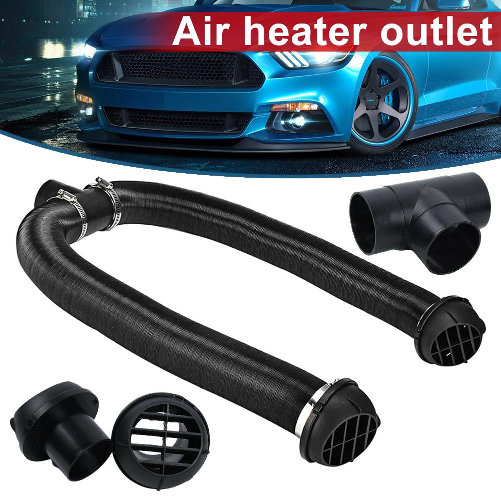 60mm Heater Pipe Duct T Piece Warm Air Outlet Vent Hose Clips Replacement Accessories For Car Truck VAN Camper