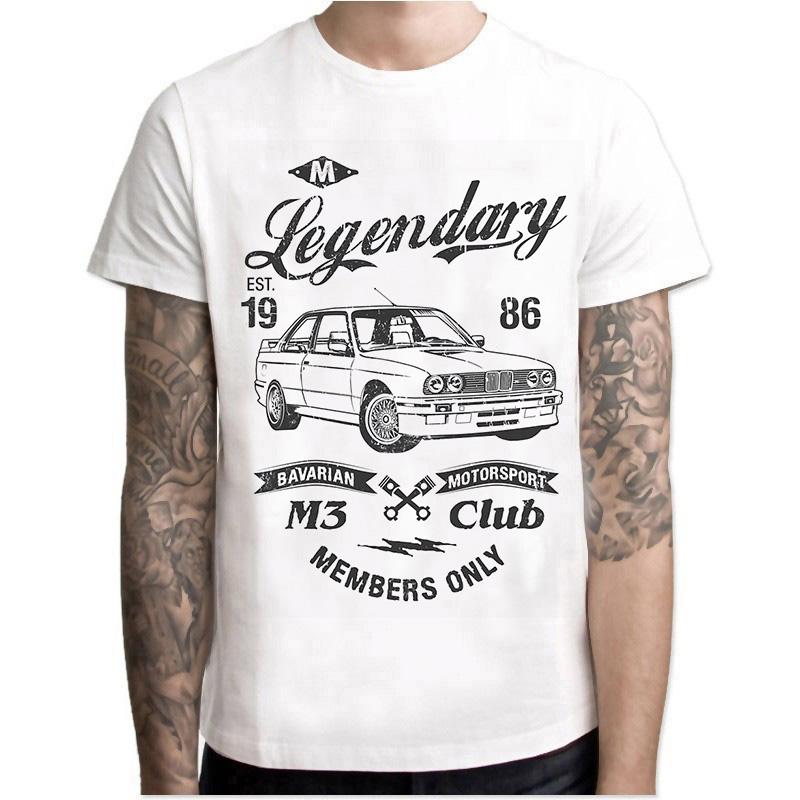 Harajuku Cool Automotive Car Turbo E30 E36 E46 T Shirt Men Anime T-shirts Tee Shirt Homme TShirt Male Streetwear Camisetas