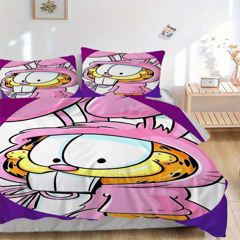 

3pcs Garfield Duvet Cover Set - Includes 1 Duvet Cover and 1/2 Pillowcases (No Insert) yy251107172 135x200cm