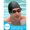1 Pack Silicone Swim Cap Waterproof Non-Slip Comfortable Swim Cap High Elastic Swim Cap Unisex Swimming Equipment