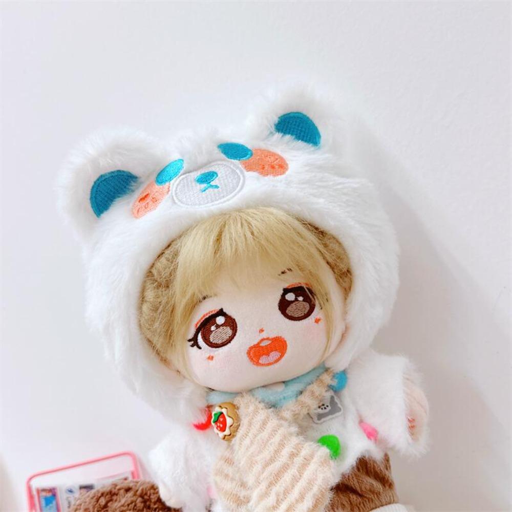 Cartoon 20CM Plush Doll Headwear Plush Hat Cute Idol Doll Headwear  Toys Decor