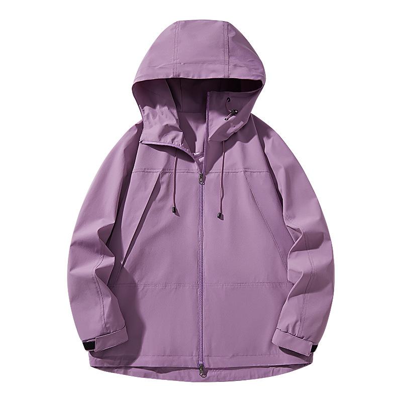 

Минималистичная уличная куртка-дождевик, парные модели, весна и осень, мужская и женская, одинакового покроя, рабочая куртка с капюшоном, мужская 3XL