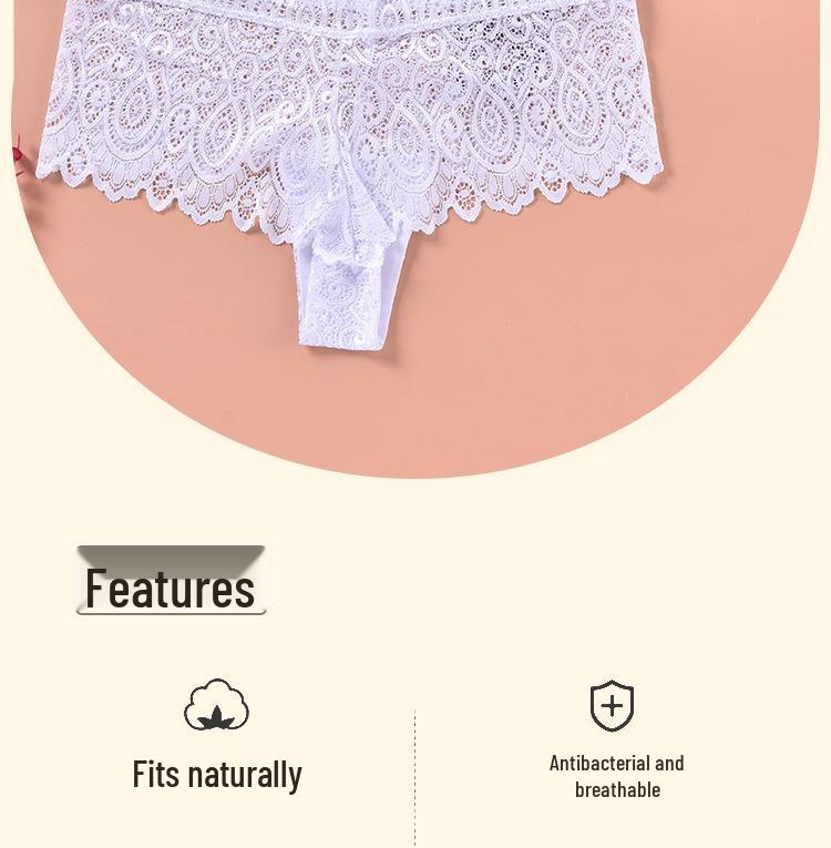 Perizoma di pizzo da donna taglia forte: Mutandine in Cotone Ultrasottili e Sexy per Stili Europei e Americani