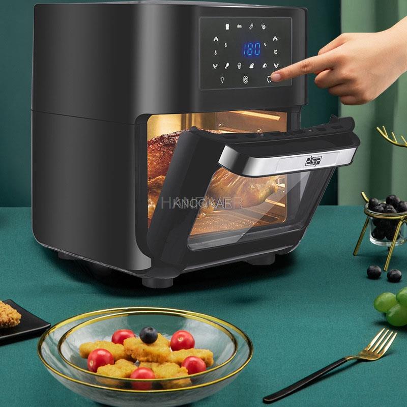 Automatic Multifunctional Electric Fryer Smokeless Electric Oven Household 12L Intelligent Touch Screen Air Fryer