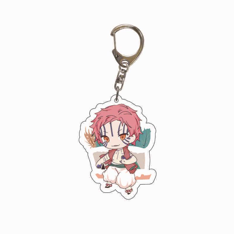 Acrylic Transparent Demon Slayer Food Ornament - Cute Anime Pendant 55mm