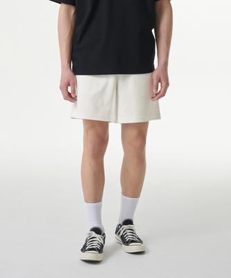 [Cooltandard] Boxer Fit Sweat Shorts [Cream]