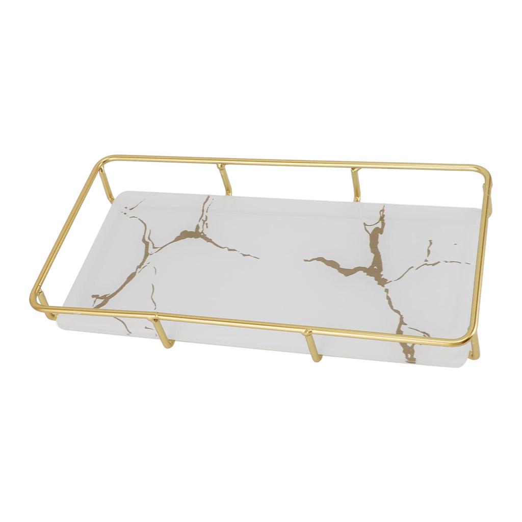 Bathroom Vanity Tray Modern Stylish Anti Slip Kitchen Sink Countertop Storage Organizer S White