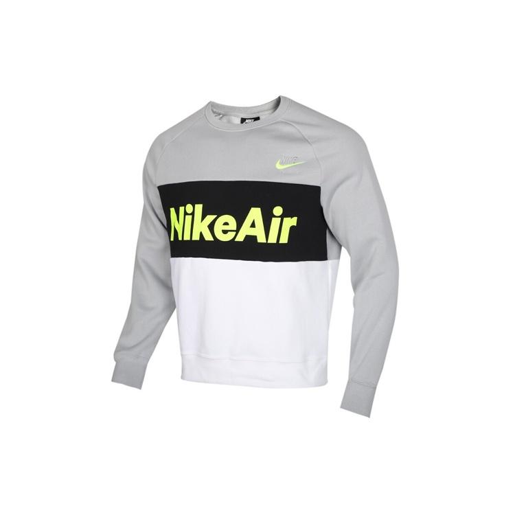 Nike Air Sweatshirts For Men Multi-Color Light Gray White Black Men s CJ4828-077 XL