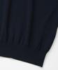 XOX Basic Cool Henley Neck Crop Short Sleeve Knit [Navy]