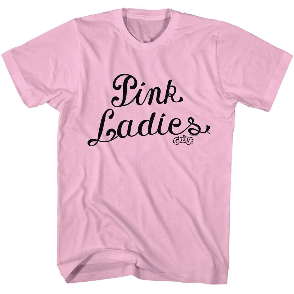 Grease Movie Pink Ladies Black Logo Men s T Shirt 3XL