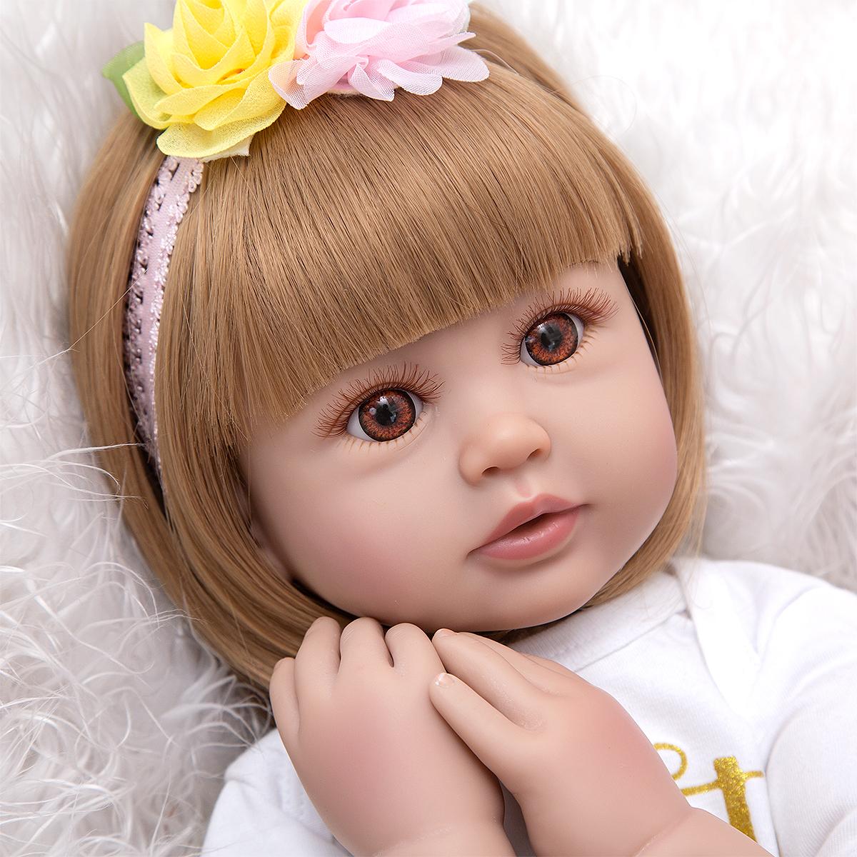 KEIUMI новый дизайн куклы реборн мороженое принцесса тканевое тело 60 см детские игрушки — фото 5