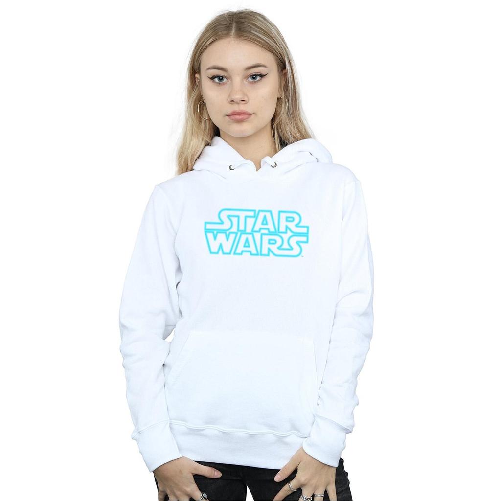 Star Wars Womens/Ladies Neon Sign Logo Hoodie