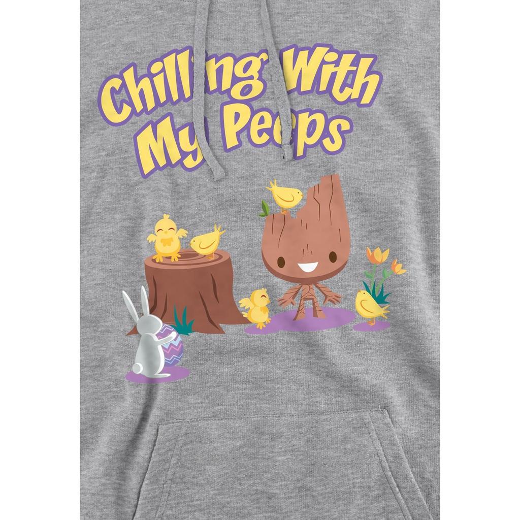 Guardians Of The Galaxy Mens Chilling With My Peeps Groot Hoodie
