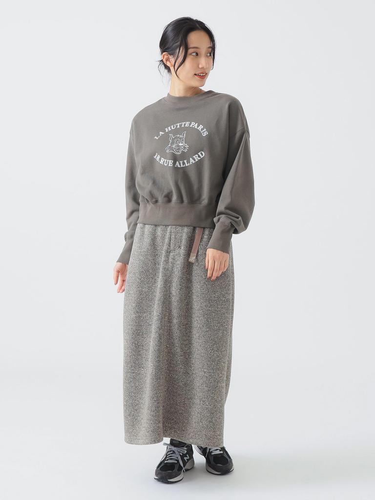 LIFE STORE by GRAMICCI Custom Knit Flare Skirt OATMEAL S BMING BEAMS (Sizes S-M), Women's