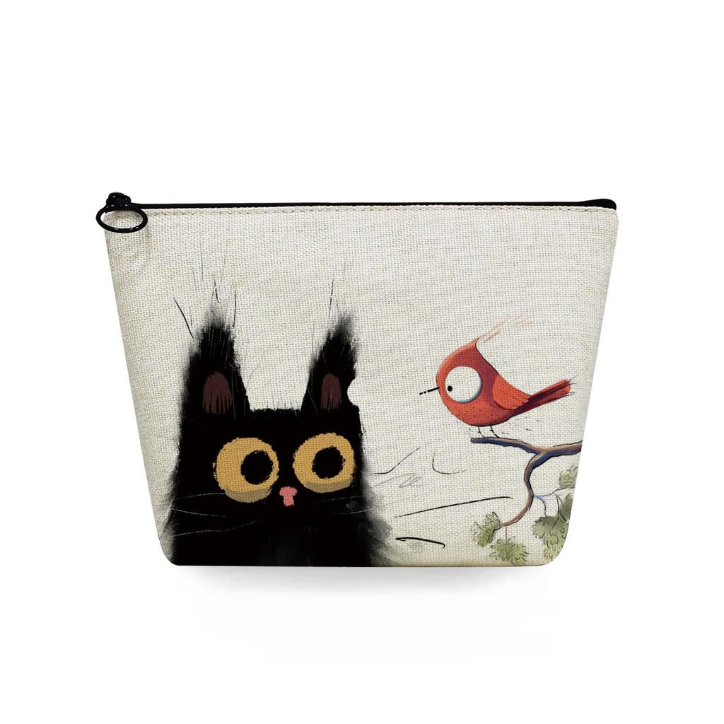 Women Cat Print Cosmetic Bag Toiletries Organize Travel Storage Case 6746