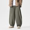 2025 Autumn Men Straight Casual Pants Men Linen Harlan Loose Wide Leg Cotton Trousers Male Casual Wear Pants