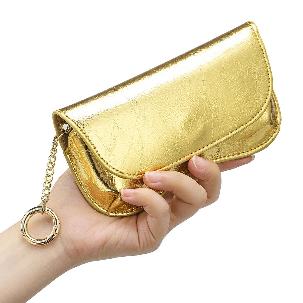 Cowhide Sunglasses Case Portable Soft Leather Travel Sun Glasses Case Hanging Hook Magnetic Closure Eye Glasses Storage Pouch