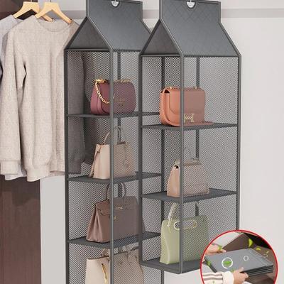 Kleiderschrank Schrank Transparente Aufbewahrungstasche Hängender Handtaschen-Organizer Unterwäsche BH Organizer Aufbewahrung Waschbar