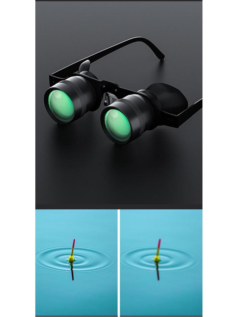 Polarized Long-Range Fishing Telescope Glasses with 10x Magnification for Ultra-Wide Angle Float Watching