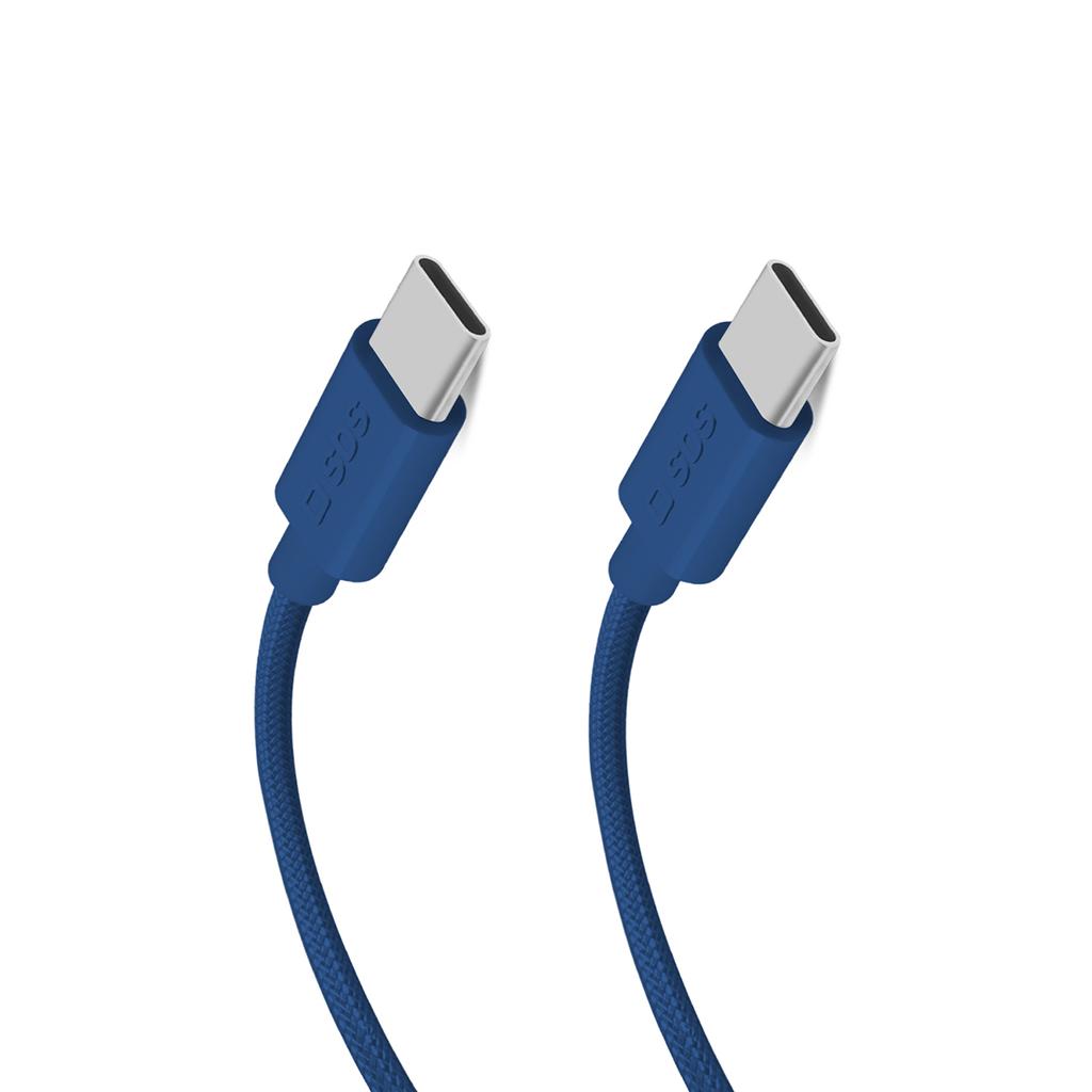 USB-C Braided Cable - USB-C 60W 1.5m - Blue
