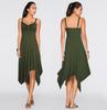 Women Midi Dress For Summer With Elegant Sleeveless Design And G-string Style**