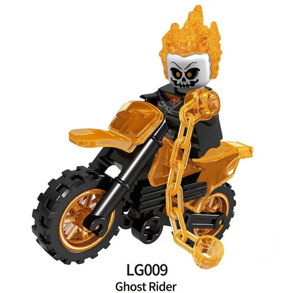 

Marvel Человек-паук Призрачный гонщик классический персонаж строительные блоки кирпич игрушка мини-модель кукла детский праздник подарок на день рождения