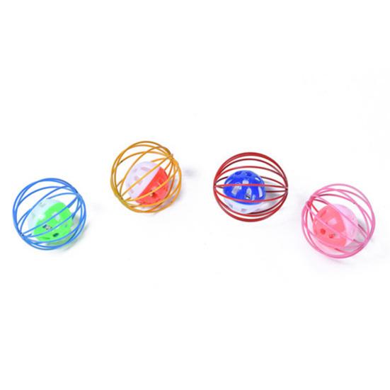 Hollow Ball Bell Sound Making Cat Kitten Interactive Scratch Playing Pet Toy