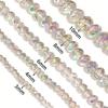 1 Strand 3/4/6/8/10mm Faceted Crystal Beads Transparent Pink Glass Loose Beads For Jewelry Making DIY Necklace Bracelet Supplies