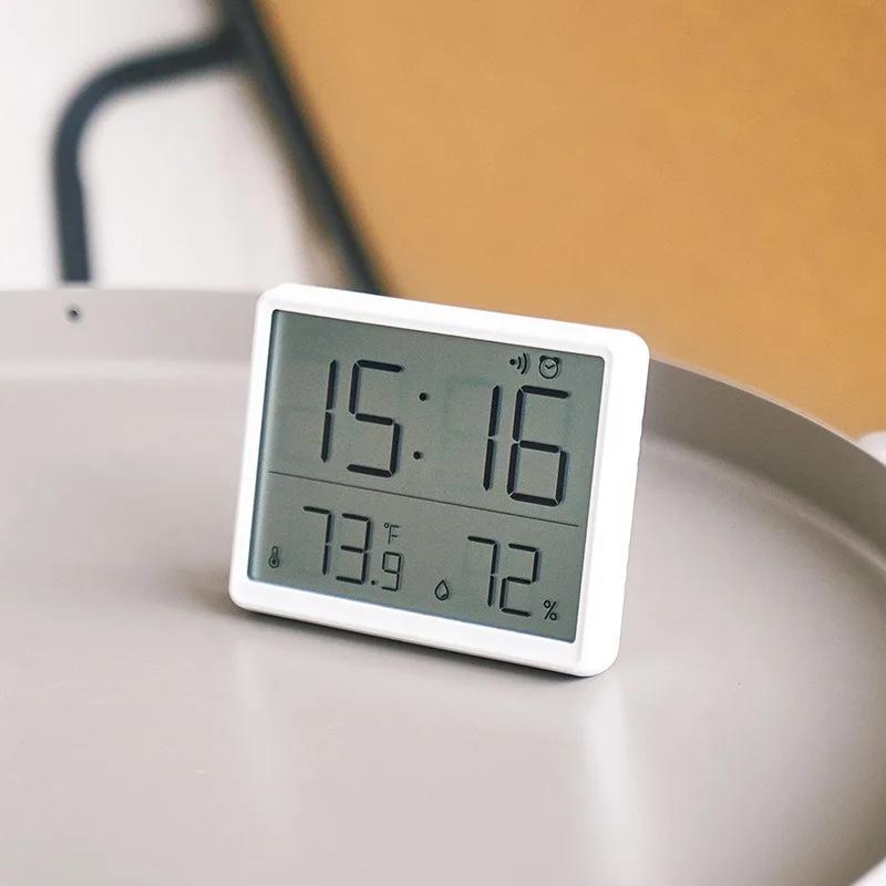 LCD Digital Wall Clock Large Screen Display Multi-Function Magnetic Design Thermometer Humidity Monitor Home and Decoration Led